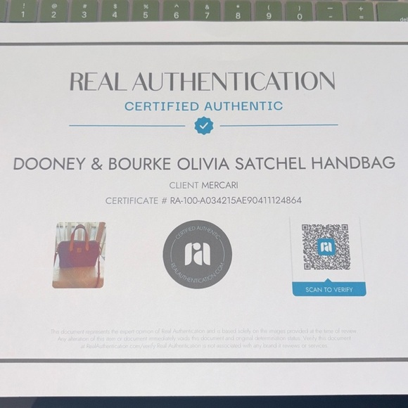 Dooney & Bourke Olivia Satchel Handbag w/ COE, NEW - Picture 16 of 16